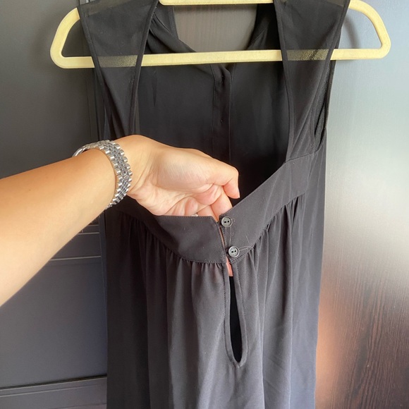 ❗️3/$15❗️Last April Sheer Button Down Blouse - Picture 6 of 6